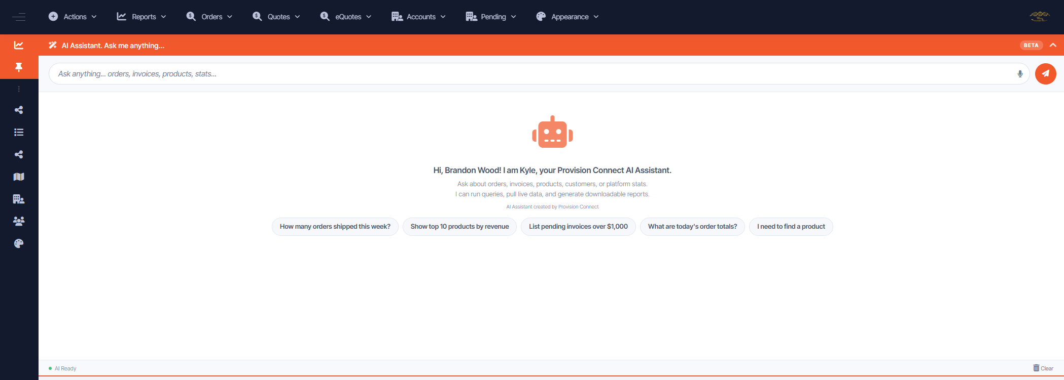 Dashboard â€” AI Assistant